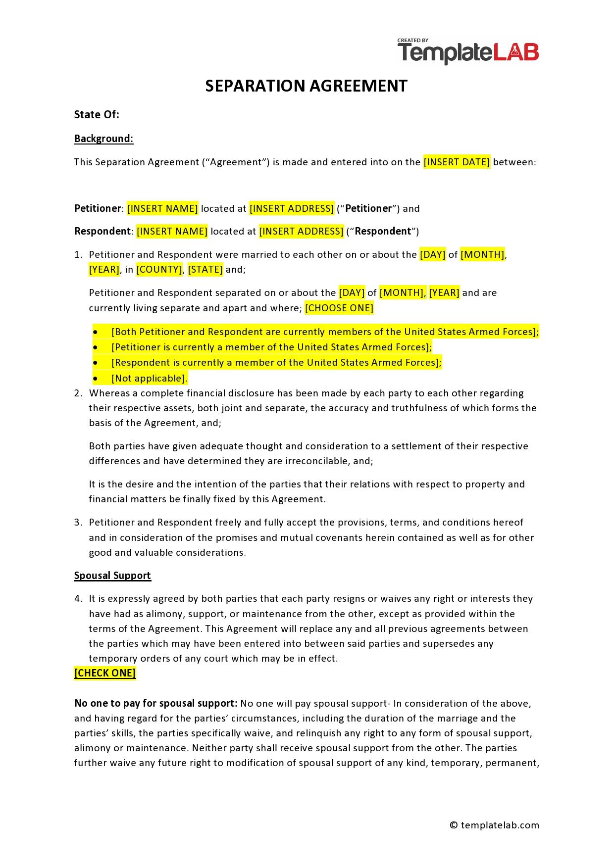 Can a Legal Separation Provide a Legal Framework for Temporary Financial Support?